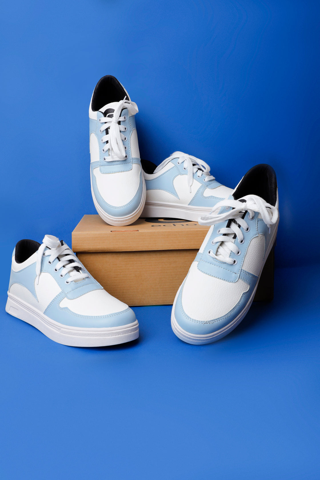 Blue And White Multi Color Sneaker