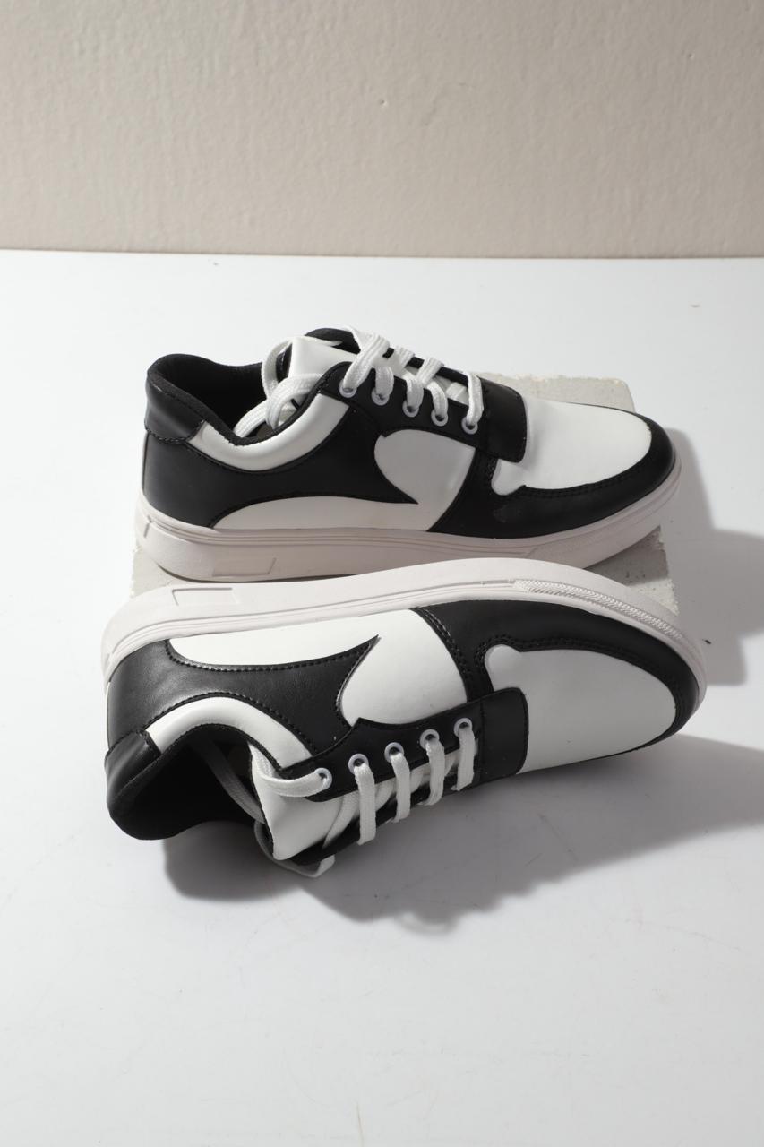 Black And White Multi Color Sneaker