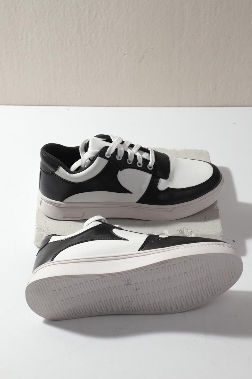 Black And White Multi Color Sneaker