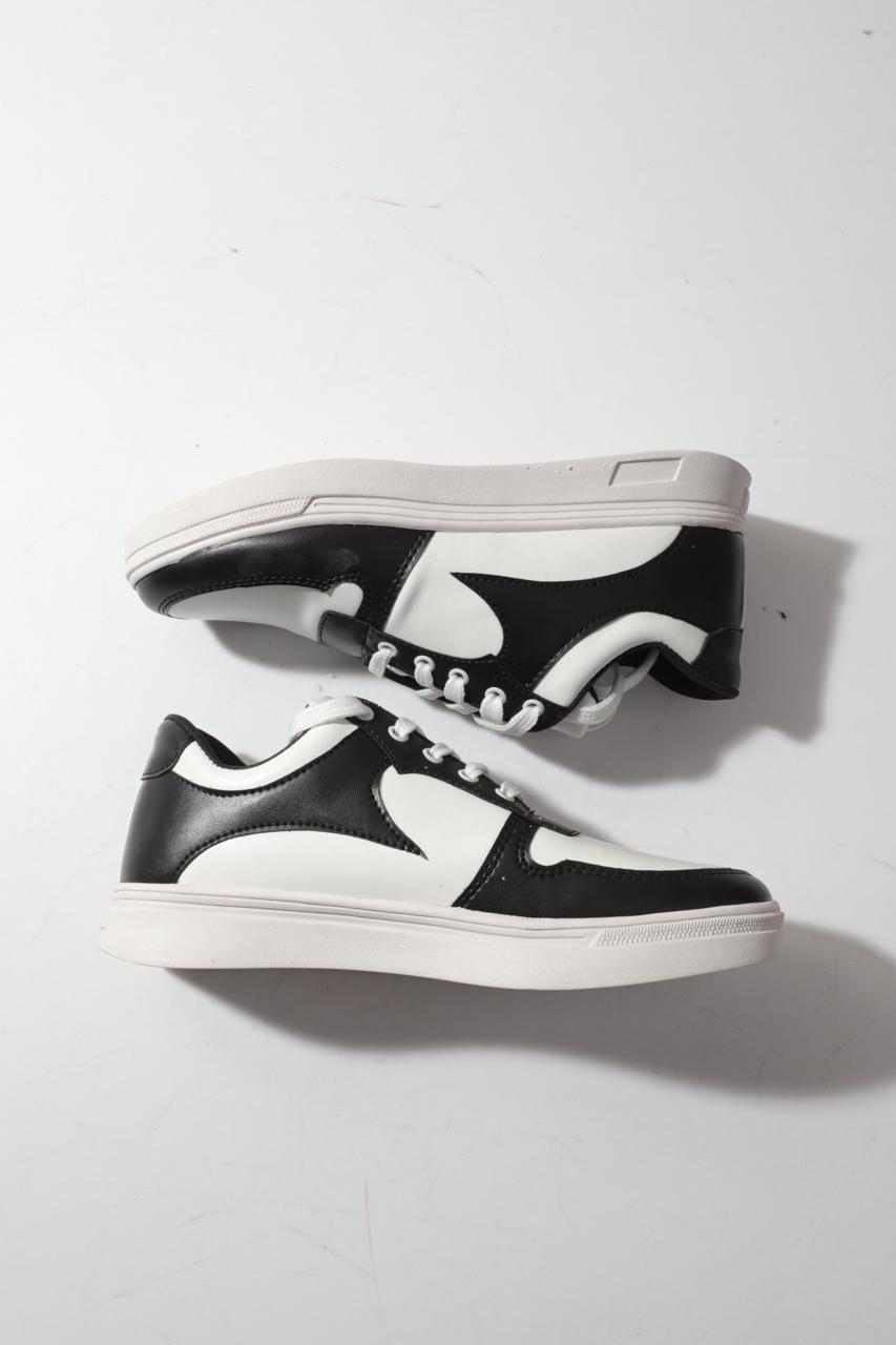 Black And White Multi Color Sneaker