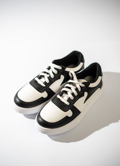 Black And White Multi Color Sneaker