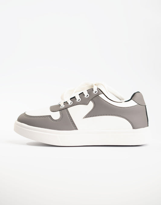 Dark Grey And White Multi Color Sneaker