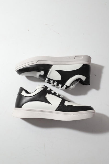 Black And White Multi Color Sneaker